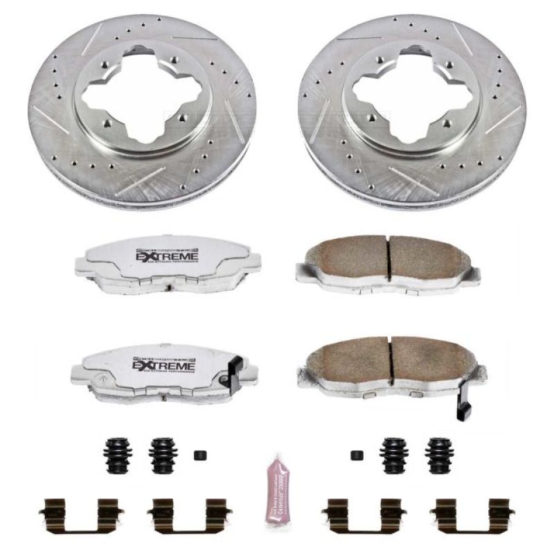 Power Stop 1997 Acura CL Front Z26 Street Warrior Brake Kit Brake Kits - Performance D&S PowerStop