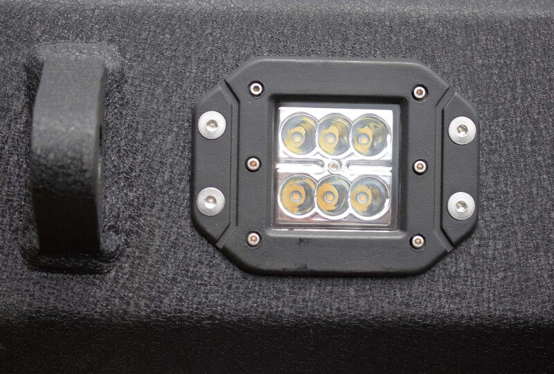 Fishbone Offroad 19-22 Chevy Silverado 1500 Rockfish Rear Bumper - Black Texture Bumpers - Steel Fishbone Offroad