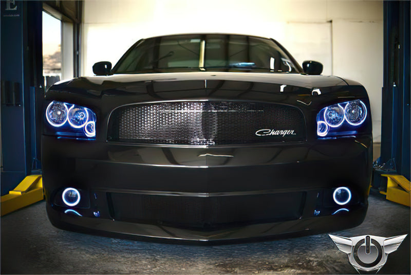 Oracle Dodge Charger 05-10 Triple Ring Halo Kit - ColorSHIFT w/ Simple Controller Headlights ORACLE Lighting