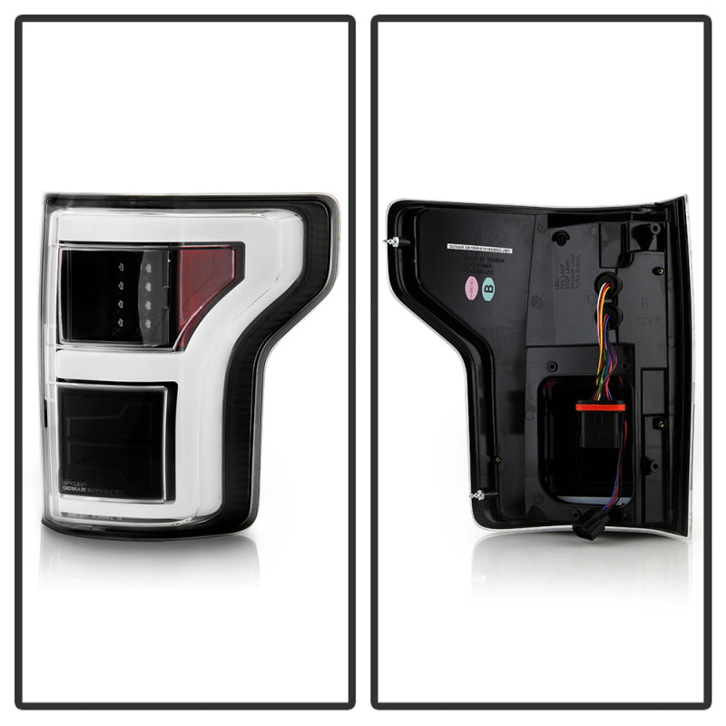 Spyder 18-20 Ford F150 w/ Rear Blind Spot LED Tail Lights - Black (ALT-YD-FF15018BS-LED-BK) Tail Lights SPYDER