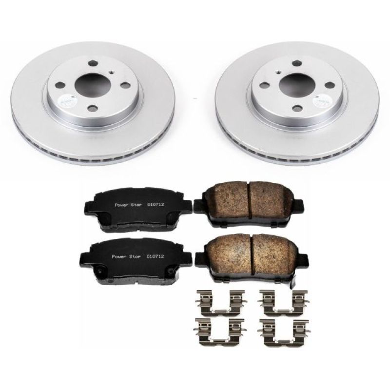 Power Stop 04-06 Scion xA Front Z17 Evolution Geomet Coated Brake Kit Brake Kits - Performance Blank PowerStop