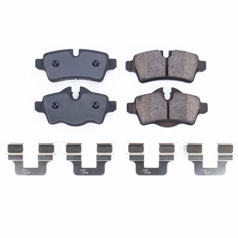 Power Stop 07-15 Mini Cooper Rear Z17 Evolution Ceramic Brake Pads w/Hardware Brake Pads - OE PowerStop