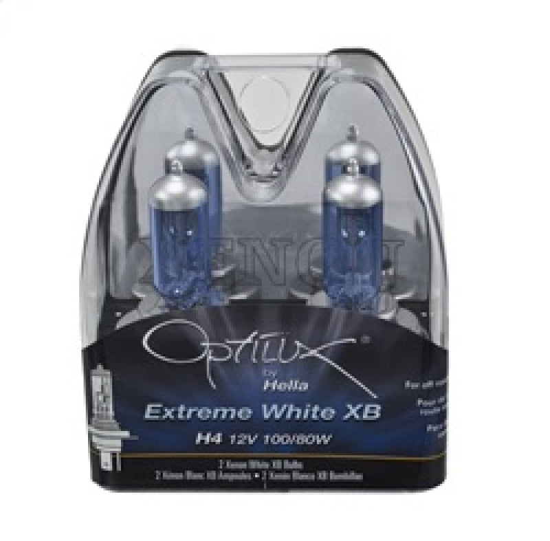 Hella Optilux H4 100/80W Xenon White XB Kit (Pair) Bulbs Hella