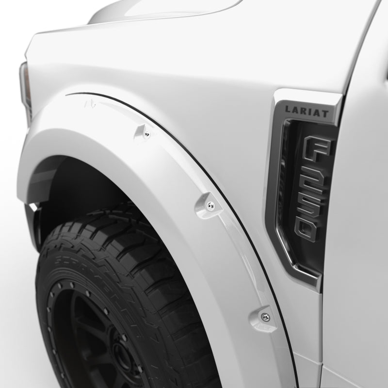 EGR 2017 Ford Super Duty Bolt-On Look Color Match Fender Flares - Set - Oxford White Fender Flares EGR