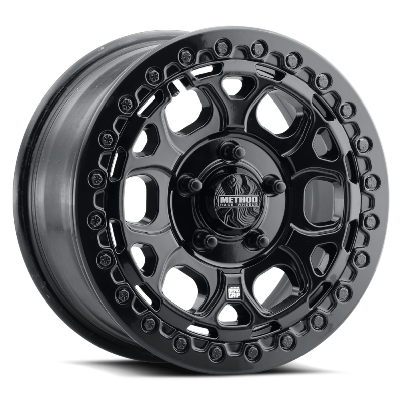Method MR416 Beadlock 15x7 / 5x4.5 / 55mm Offset / 68.00mm Bore - Gloss Black Wheel Wheels - Cast Method Wheels