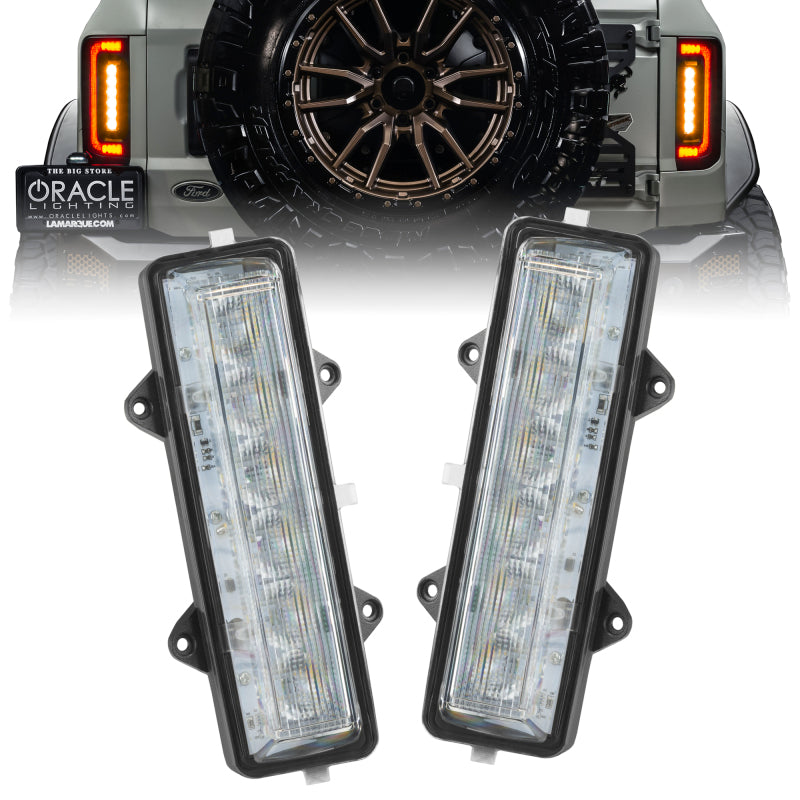 Oracle Lighting 21-23 Ford Bronco Dual Function Reverse LED Flush Taillight - Amber/Wht Tail Lights ORACLE Lighting