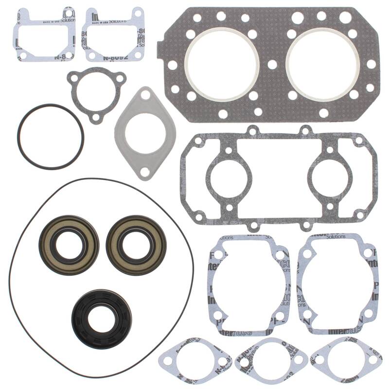 Vertex Gaskets 77-92 Kawasaki JS440 Complete Gasket Kit w/ Oil Seals Engine Hardware Vertex Pistons