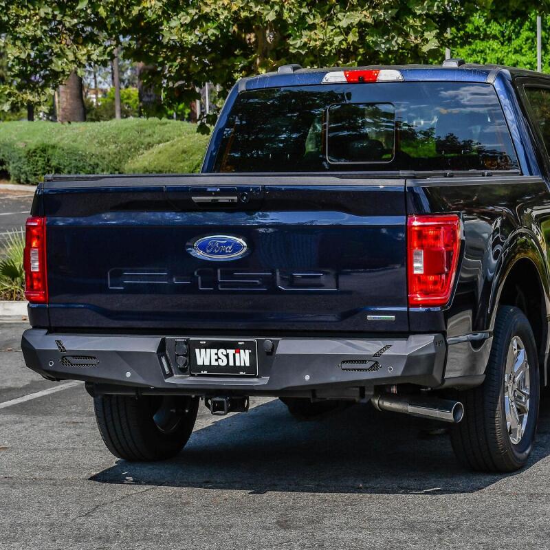 Westin 15-20 Ford F-150 Pro-Series Rear Bumper - Textured Black Bumpers - Steel Westin