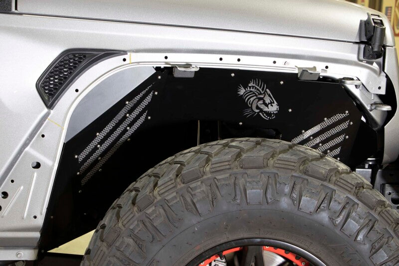Fishbone Offroad 2018+ Jeep Wrangler/Gladiator - Black Powdercoat Front Inner Fenders Fenders Fishbone Offroad