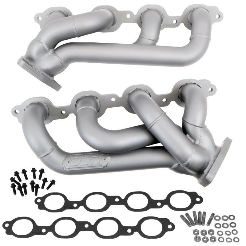 BBK 14-18 GM Truck 5.3/6.2 1 3/4in Shorty Tuned Length Headers - Titanium Ceramic Headers & Manifolds BBK