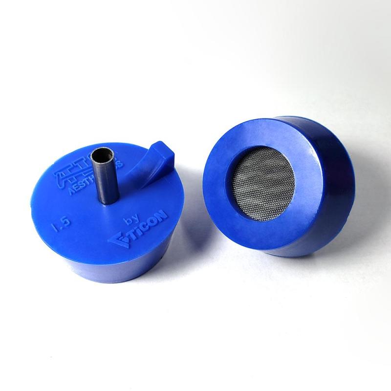 Ticon Industries Tig Aesthetics 1.5in Pipe / 1.5in Header Silicone Purge Plug - Blue Purge Plugs Ticon