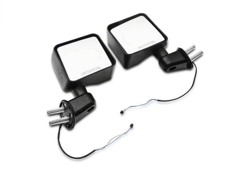 Raxiom 07-18 Jeep Wrangler JK Off-Road LED Manual Mirrors w/ Turn Signals Side Mirrors Raxiom