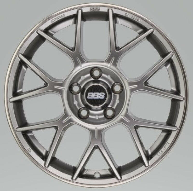 BBS XR 18x8 5x112 44mm Offset 82mm Bore PFS/Clip Req Gloss Platinum Wheel Wheels - Cast BBS