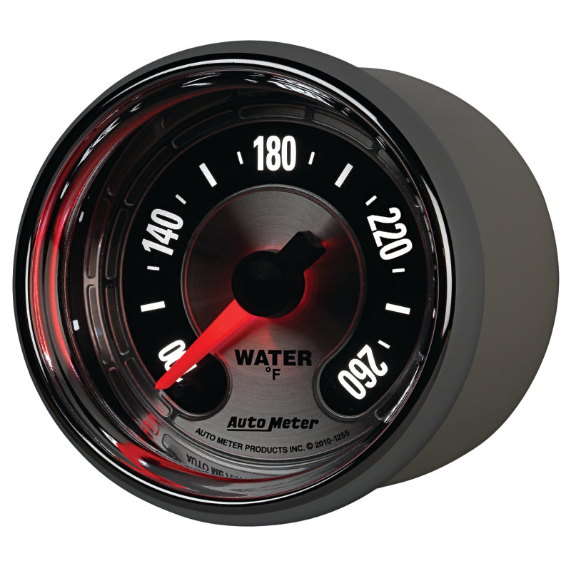 Autometer American Muscle 52mm Full Sweep Electric 100-260 Deg F Water Temperature Gauge Gauges AutoMeter