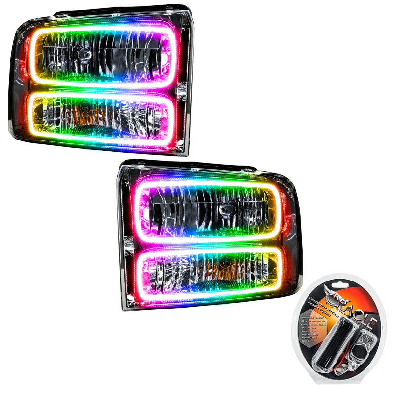 Oracle 05 Ford Excursion SMD HL - Chrome - ColorSHIFT Headlights ORACLE Lighting