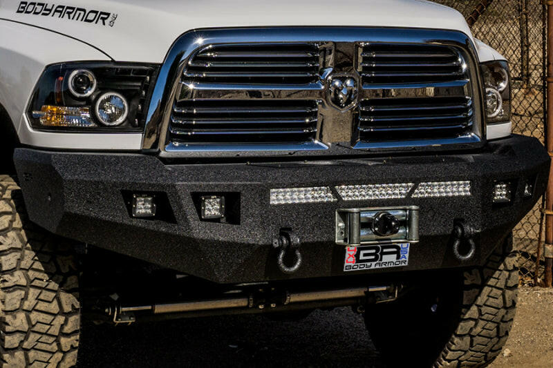 Body Armor 4x4 13-18 Dodge Ram 2500/3500 Eco Series Front Winch Bumper Bumpers - Steel Body Armor 4x4
