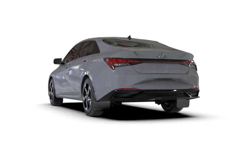 Rally Armor 21-23 Hyundai Elantra Black UR Mud Flap w/Grey Logo Mud Flaps Rally Armor
