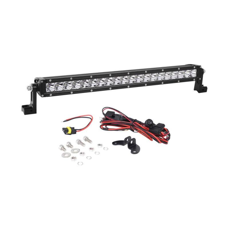 Westin Xtreme LED Light Bar Low Profile Single Row 20 inch Flood w/5W Cree - Black Light Bars & Cubes Westin