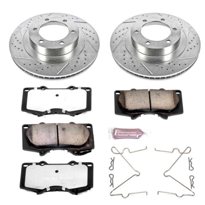 Power Stop 03-09 Lexus GX470 Front Z36 Truck & Tow Brake Kit Brake Kits - Performance D&S PowerStop