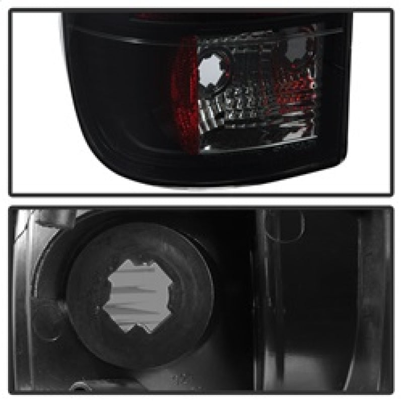 Spyder 08-16 Ford Super Duty F-250 V3 Light Bar LED Tail Lights - Blk Smoke ALT-YD-FS07V3-LBLED-BSM Tail Lights SPYDER