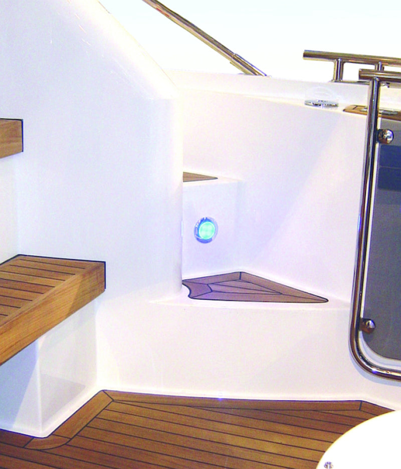 Hella COURTESY Lamp RND BLUE MD12 SS RIM 2XT Sidemarkers & Indicators Hella