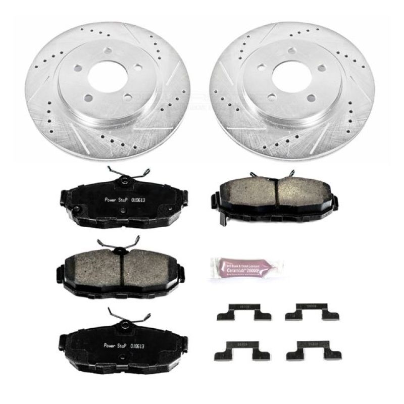 Power Stop 2012 Ford Mustang Rear Z23 Evolution Sport Brake Kit Brake Kits - Performance D&S PowerStop