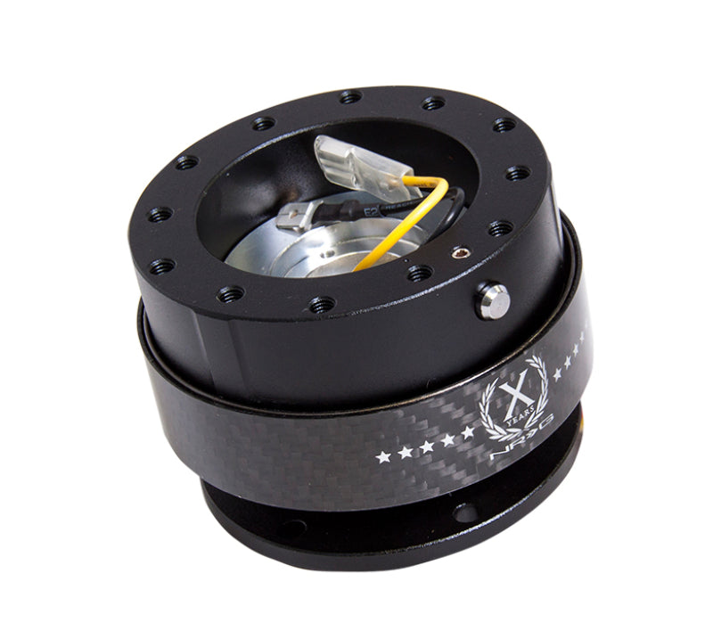 NRG Quick Release Gen 2.0 - Black Body / Black Carbon Fiber Ring Quick Release Adapters NRG