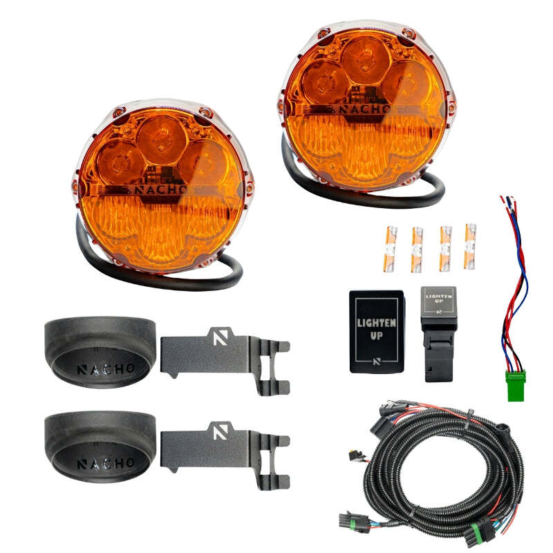 Nacho Lighting Toyota SAE Combo Plug N Play Fog Light Kit - Amber Fog Lights Nacho Offroad Technology