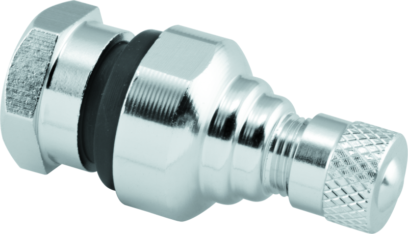 BikeMaster Valve Stem Aluminum 11.3mm Pair Silver Valve Stems BikeMaster