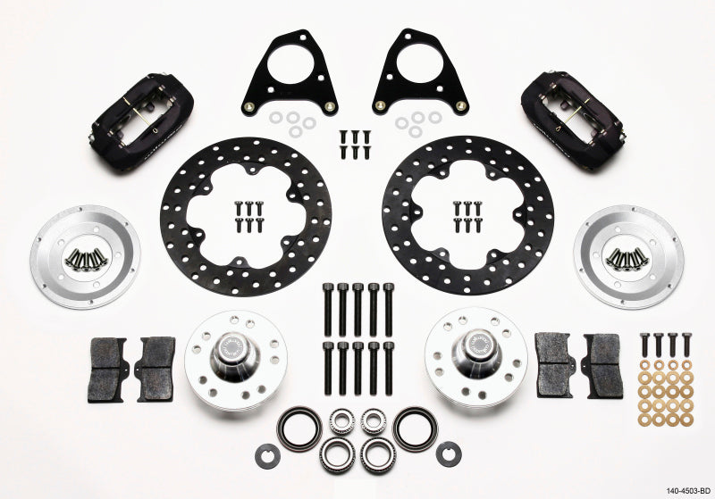 Wilwood Forged Dynalite Front Drag Kit Drilled Rotor 87-93 Mustang 84-86 SVO 5 Lug Big Brake Kits Wilwood