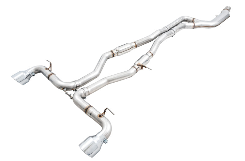 AWE Tuning 2020 Toyota Supra A90 Track Edition Exhaust - 5in Chrome Silver Tips Catback AWE Tuning