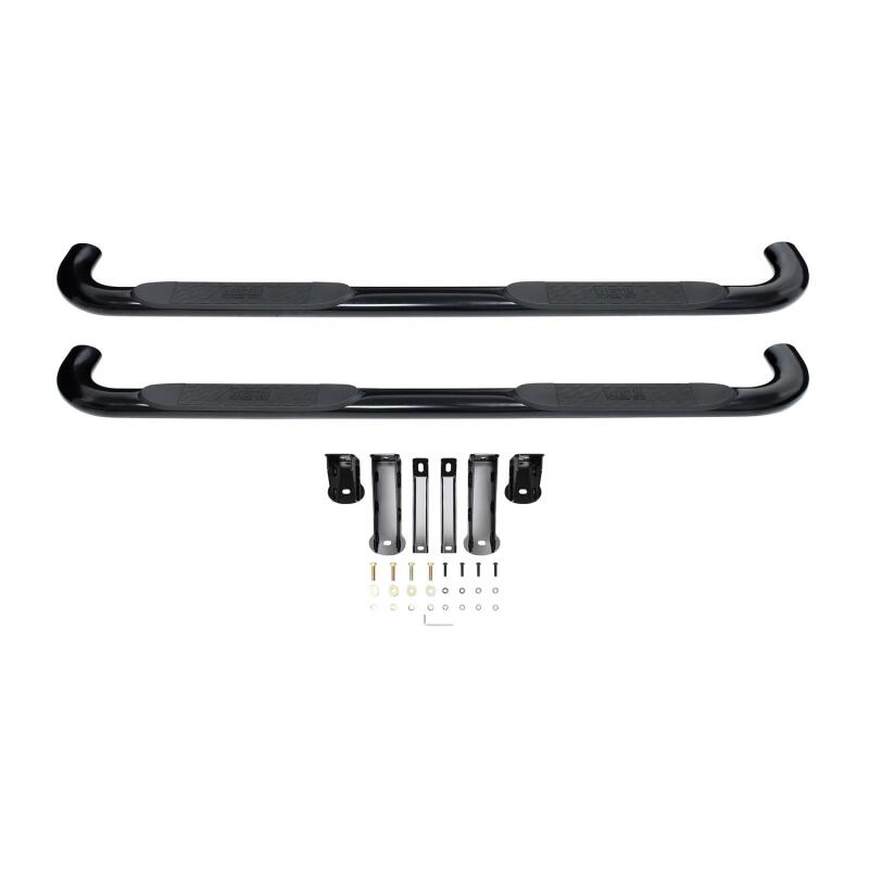 Westin 2019 Chevrolet Silverado/Sierra 1500 Crew Cab Platinum 4 Oval Nerf Step Bars - Black Nerf Bars Westin