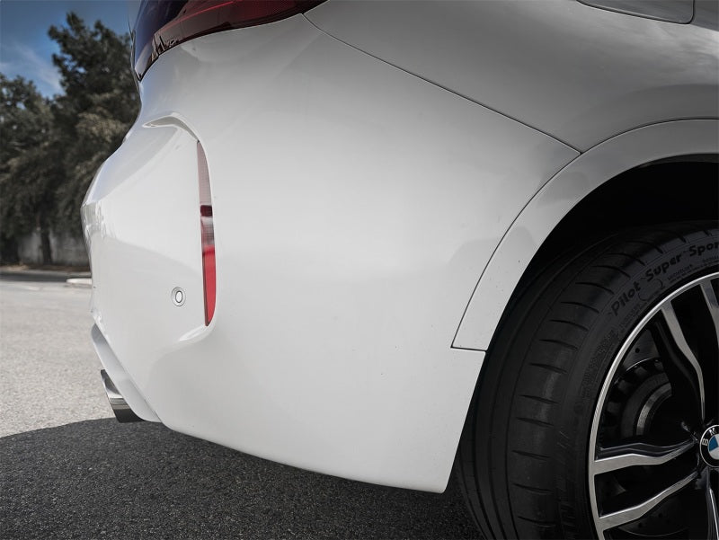 aFe MACH Force-Xp 3.5in. 304 SS C/B Exhaust w/o Muffler 15-18 BMW X5 M V8-4.4L (tt) - Polished Tip Catback aFe