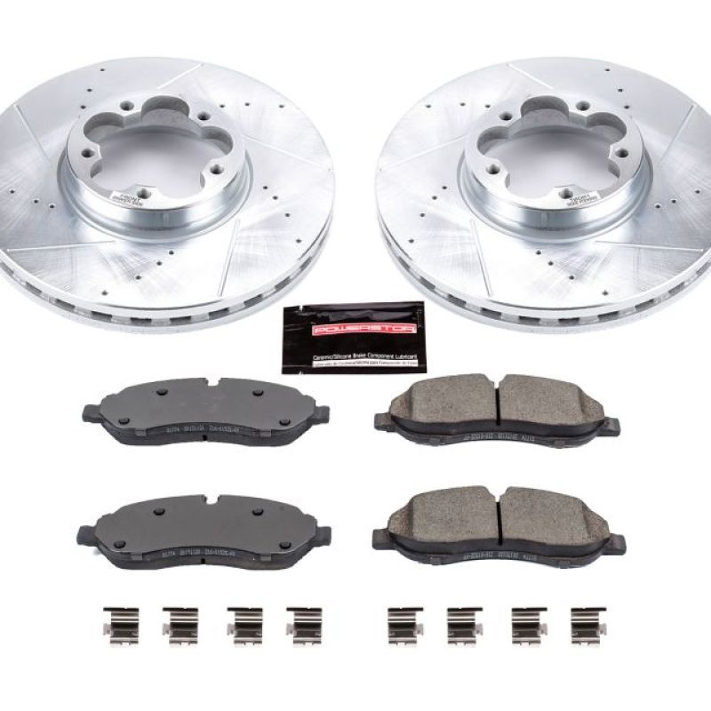 Power Stop 15-18 Ford Transit-350 HD Front Z23 Evolution Sport Brake Kit Brake Kits - Performance D&S PowerStop