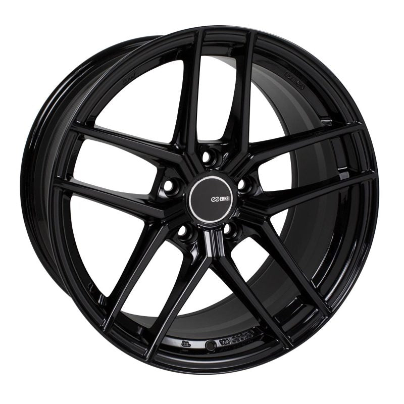 Enkei TY-5 18x9.5 5x100 45mm offset 72.6mm Bore Black Wheels - Cast Enkei