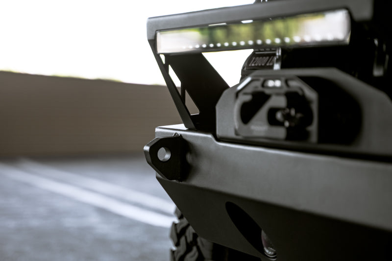 DV8 Offroad 07-23 Jeep Wrangler/Gladiator JT/JK/JL FS-25 Stubby Front Bumper w/Plated Bull Bar Bumpers - Steel DV8 Offroad