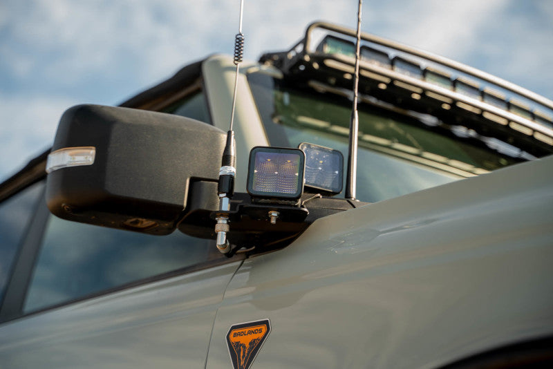 DV8 Offroad 2021 Ford Bronco A Pillar Dual Light Pod Drop Mounts Light Mounts DV8 Offroad