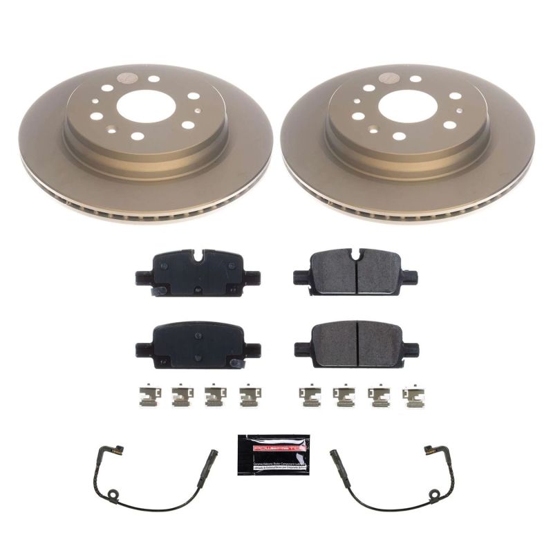 Power Stop 2019 Chevrolet Silverado 1500 Rear Z17 Evolution Geomet Coated Brake Kit Brake Kits - Performance Blank PowerStop