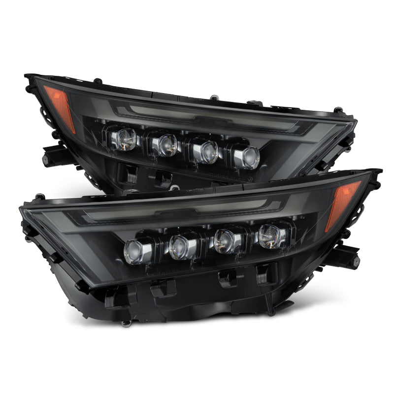 AlphaRex 19-23 Toyota RAV4 NOVA LED Projector Headlights Alpha-Black Headlights AlphaRex