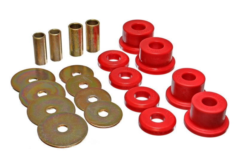 Energy Suspension 90-94 Mitsubishi Eclipse FWD Red Sub-Frame Bushing Set Bushing Kits Energy Suspension