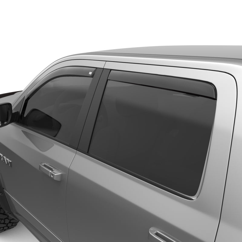 EGR 09+ Dodge Ram Pickup Crew Cab In-Channel Window Visors - Set of 4 (572751) Wind Deflectors EGR