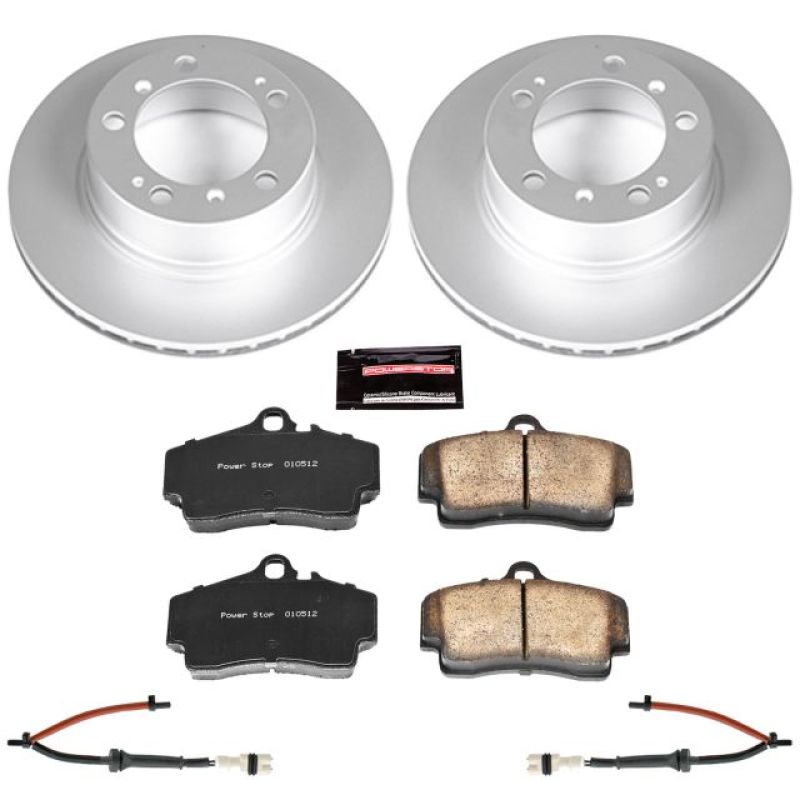 Power Stop 97-04 Porsche Boxster Rear Z23 Evolution Sport Coated Brake Kit Brake Kits - Performance D&S PowerStop