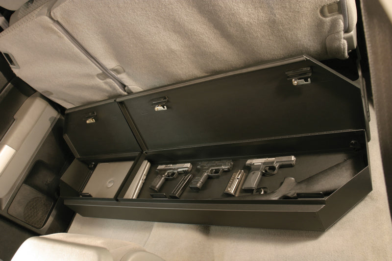 Tuffy 07-21 Toyota Tundra Double Cab Underseat Lockbox W/ Keyed Lock Cargo Boxes & Bags Tuffy Products