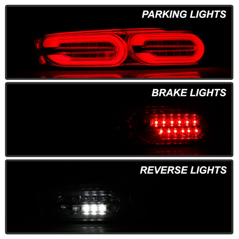 Spyder Chevy Camaro 16-18 (Do Not Fit Halogen Model) LED Tail Lights Chrome ALT-YD-CCAM16LED-SEQ-C Tail Lights SPYDER