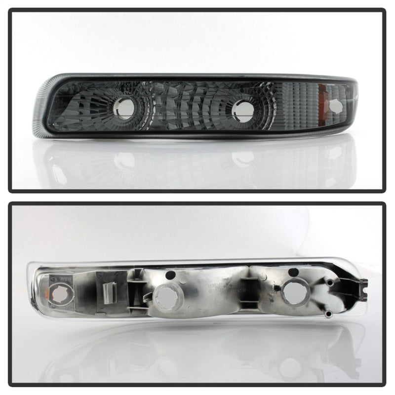 xTune Chevy Silverado 99-02 Amber Reflector Bumper Lights Smoke CBL-JH-CS99-AM-SM Sidemarkers & Indicators SPYDER