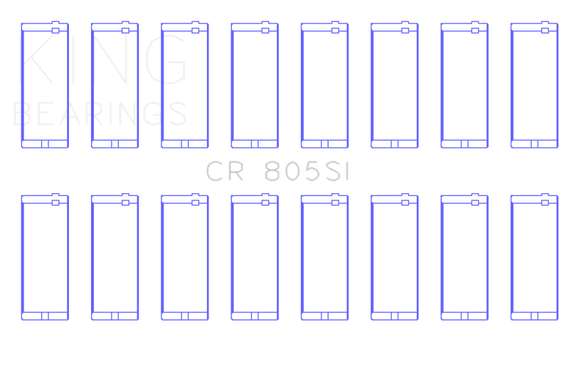 King Engine Bearings Chrysler 273 / 318 / 340 /360 Rod Bearing Set Bearings King Engine Bearings