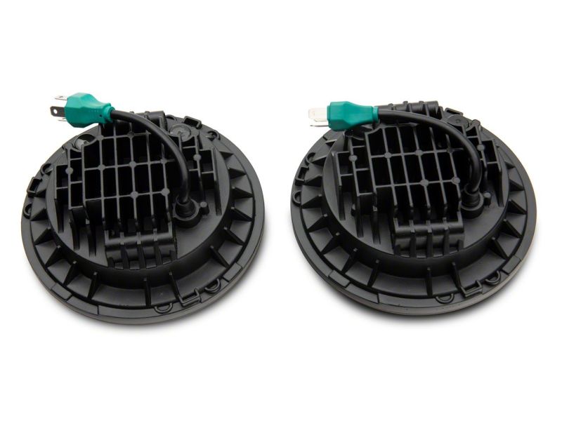 Raxiom 07-18 Jeep Wrangler JK 7-In LED Headlights Orange Housing- Clear Lens Headlights Raxiom