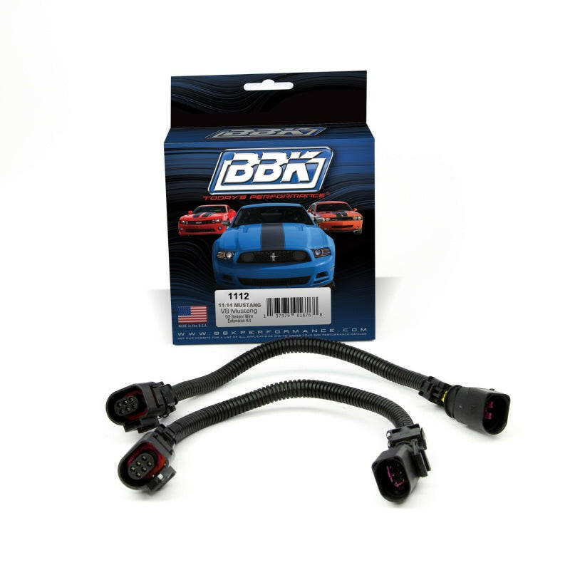BBK 11-14 Mustang GT Front O2 Sensor Wire Harness Extensions 12 (pair) Gauge Components BBK