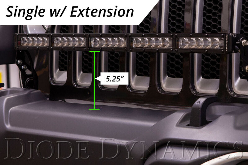 Diode Dynamics 18-21 Jeep JL Wrangler/Gladiator SS30 Bumper Bracket Kit - Amber Driving Dual Light Bars & Cubes Diode Dynamics