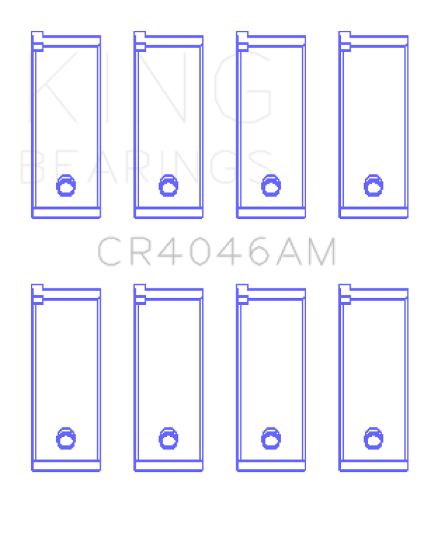 King Engine Bearings Acura D16A1 Rod Bearing Set - Size STD Bearings King Engine Bearings